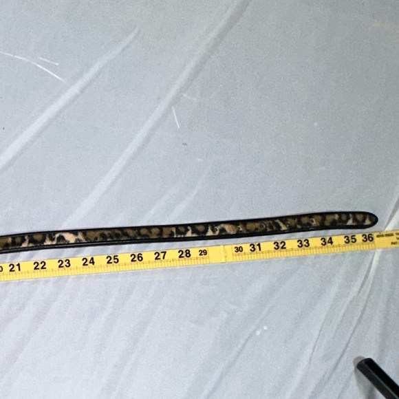 Vtg Cheetah Fur Brighton Belt 36 Inches Long - Picture 9 of 9